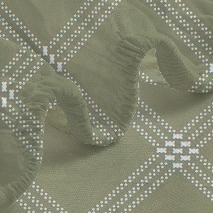 RD TREND® 360° Fitted Bedsheets Double Size 78x60x8 Inch, Elastic Bedsheets for Queen Size Bed with 2 Pillow Covers-18x28 Inch (Green)