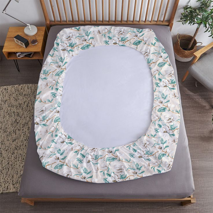 RD TREND® 360° Fitted Bedsheets Double Size 78x60x8 Inch, Elastic Bedsheets for Queen Size Bed with 2 Pillow Covers-18x28 Inch (Brown)