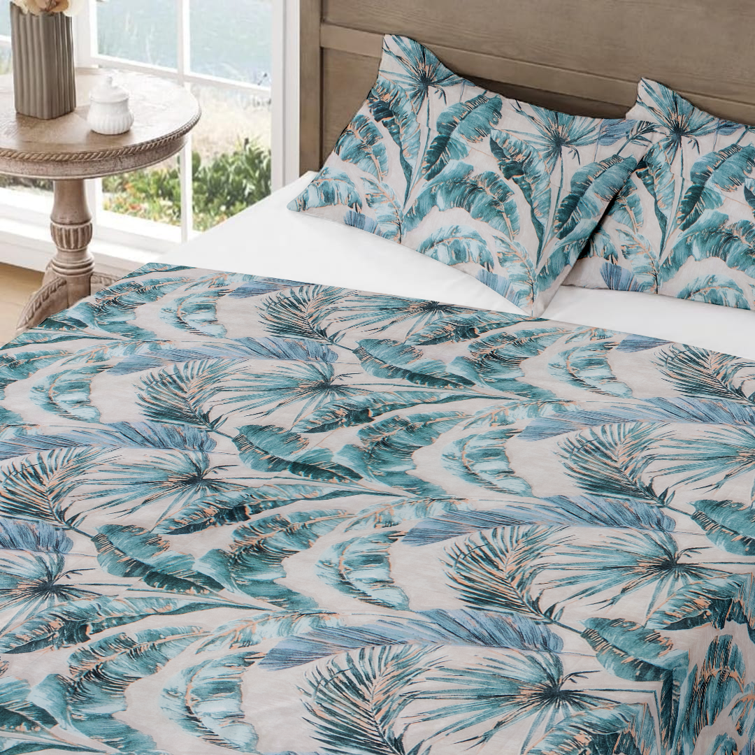 RD TREND Bedsheet for Double Bed 90 x 100 Inches, Glace Cotton Double Bedsheet with 2 Pillow Covers 18 x 28 Inches (Tree-Brown)