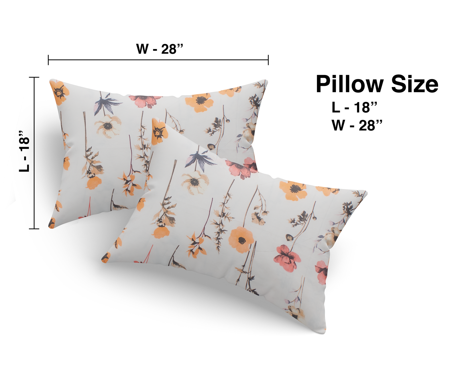 RD TREND Bedsheet for Double Bed 90 x 100 Inches, Glace Cotton Double Bedsheet with 2 Pillow Covers 18 x 28 Inches (Flower-Multi)