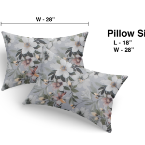 RD TREND Bedsheet for Double Bed 90 x 100 Inches, Glace Cotton Double Bedsheet with 2 Pillow Covers 18 x 28 Inches (Flower-Green)