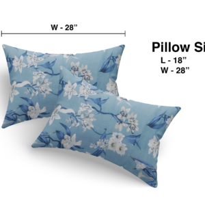 RD TREND Bedsheet for Double Bed 90 x 100 Inches, Glace Cotton Double Bedsheet with 2 Pillow Covers 18 x 28 Inches (Floral-Blue)