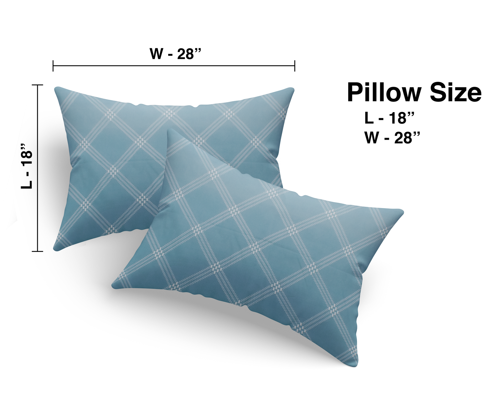 RD TREND Bedsheet for Double Bed 90 x 100 Inches, Glace Cotton Double Bedsheet with 2 Pillow Covers 18 x 28 Inches (Lines-Blue)