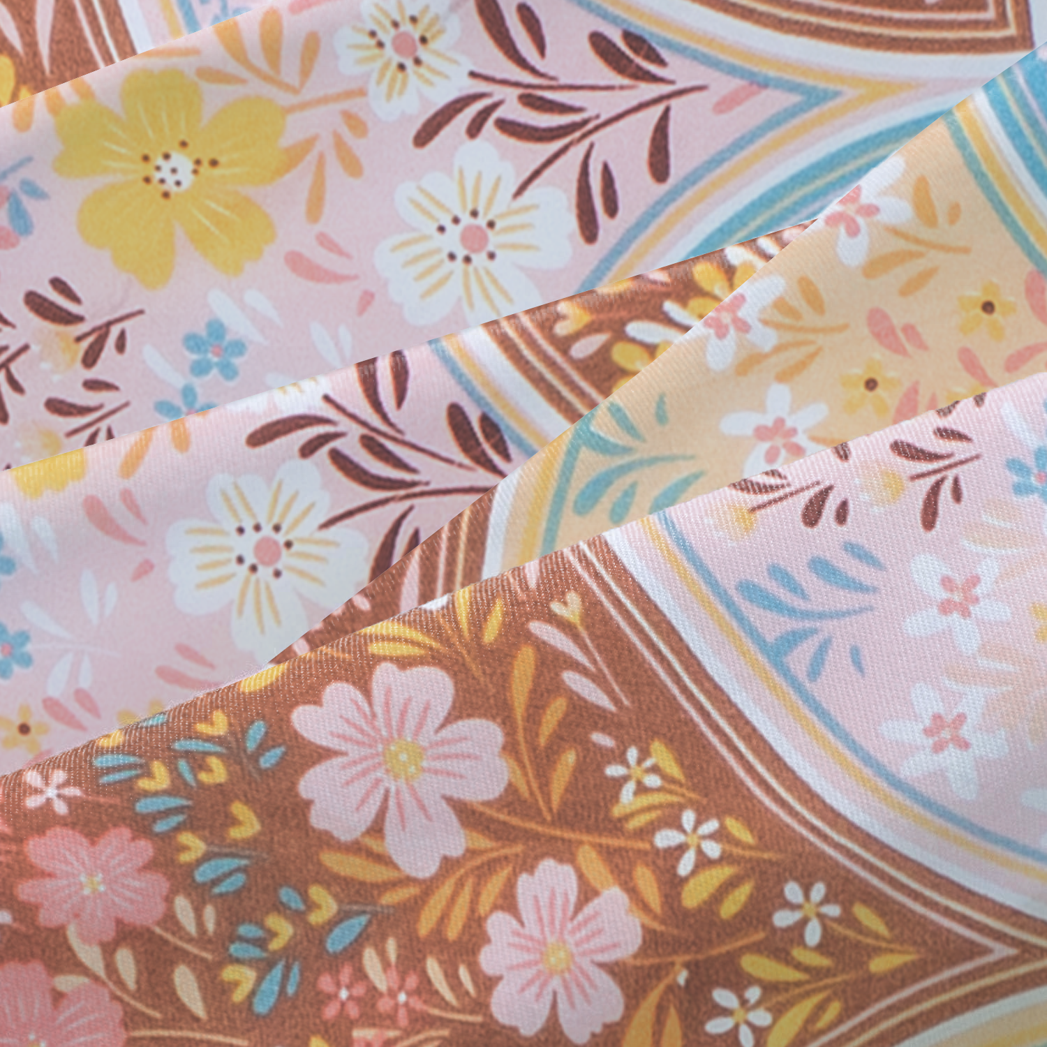 RD TREND Bedsheet for Double Bed 90 x 100 Inches, Glace Cotton Double Bedsheet with 2 Pillow Covers 18 x 28 Inches (Circls-Multi)